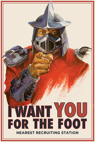 Illustration for article titled Shredder goes Uncle Sam in Foot Clan recruitment poster
